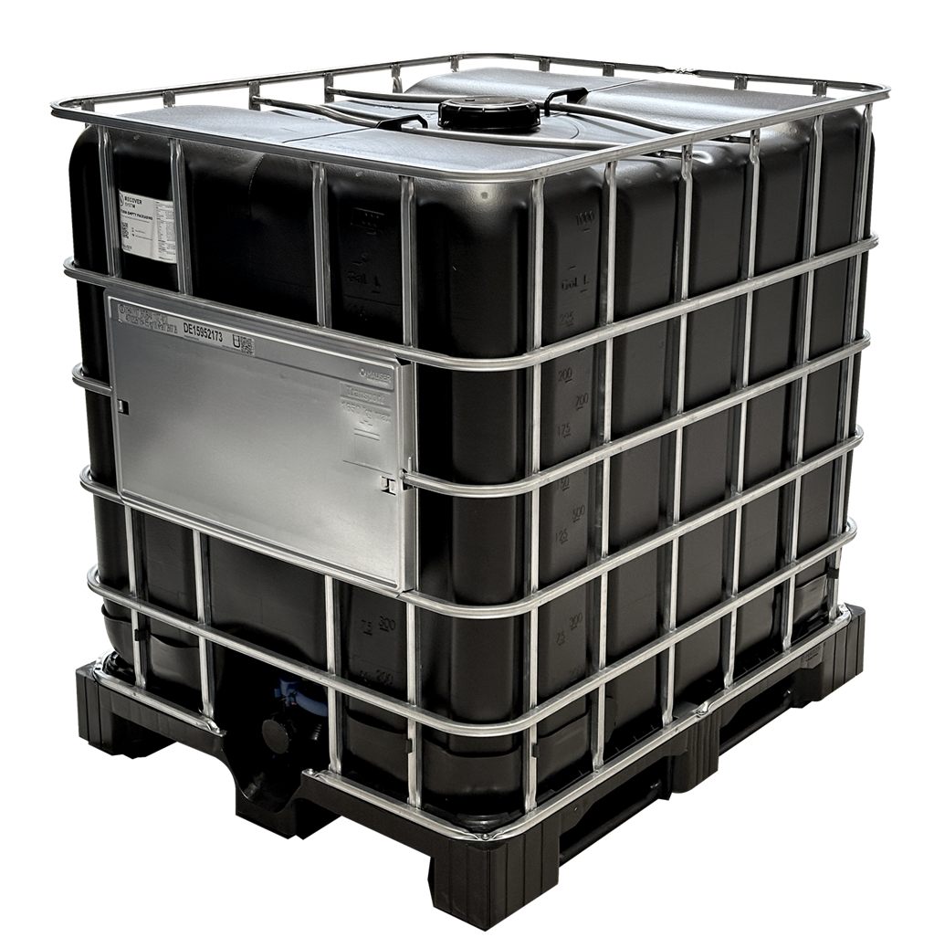 1000 L IBC Container, NEU, Kunststoff-Palette, 150/50, schwarz, MAUSER, UN