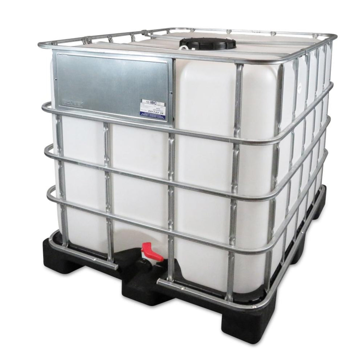 1000 L IBC Container, Kunststoffpalette, 225/50, neue Blase (rebottled), UF, ohne UN