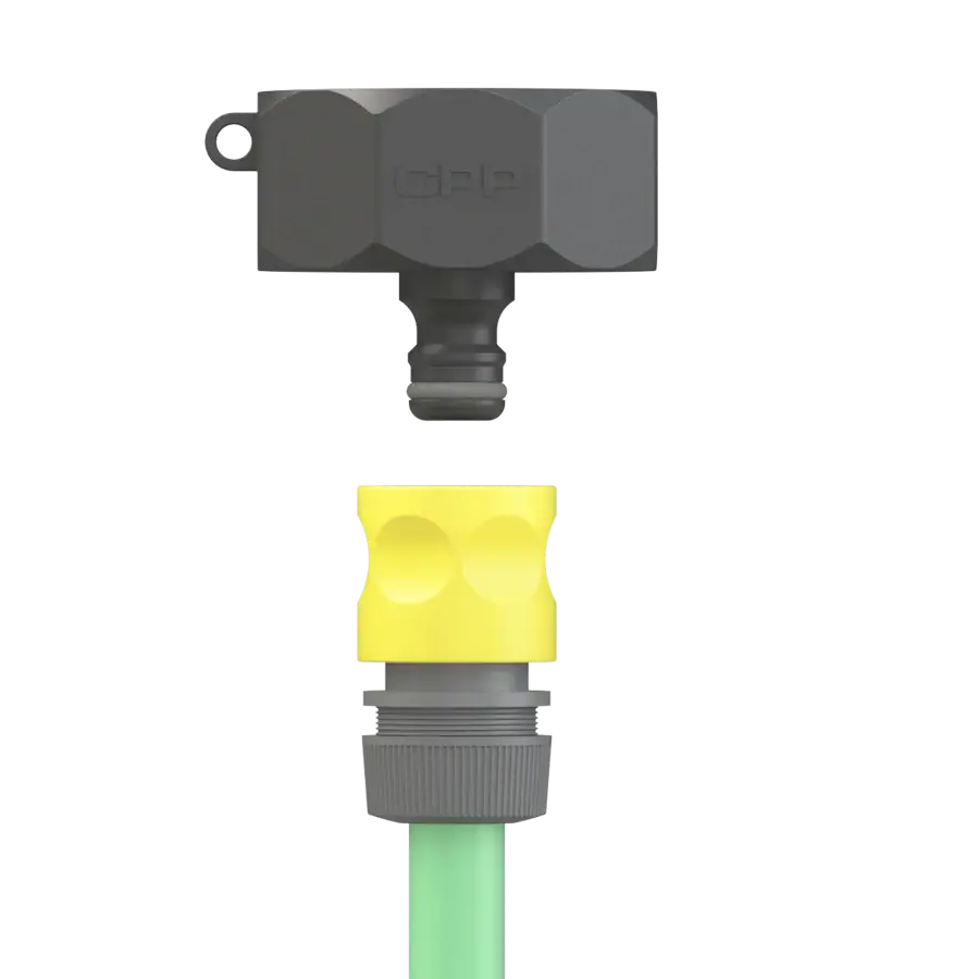 IBC Adapter Innengewinde auf Wasserschlauch Kupplung, S100x8, PP