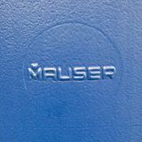 220 L Kunststoffspundfass, L-Ring, blau, PCR in Mittellage, MAUSER, UN Zulassung