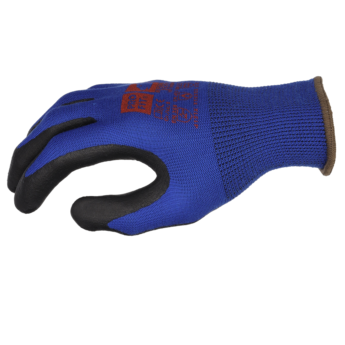 Pro-Fit® Nitril Handschuhe "Hit Therm", blau/schwarz, Noppen