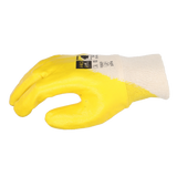 Pro-Fit® Nitril Handschuhe, "Mega lite", gelb, 3/4 getaucht, Strickbund