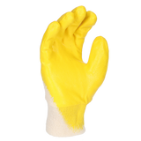 Pro-Fit® Nitril Handschuhe, "Mega lite", gelb, 3/4 getaucht, Strickbund