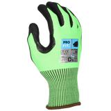 Pro-Fit® Nitril Schnittschutzhandschuh "Hit Cut D", neongrün/schwarz