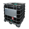 1000 L IBC Container, gebraucht gereinigt, 150/225, PE/Hybrid/Stahl, schwarz, UF, ohne UN