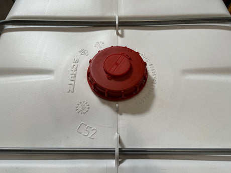 1000 L IBC Container, weiß, Kunststoffpalette, gebraucht gereinigt, 150/50, UV-Schutz, ohne UN
