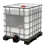 1000 L IBC Container, weiß, Kunststoffpalette, gebraucht gereinigt, 150/50, UV-Schutz, ohne UN