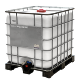 1000 L IBC Container, weiß, Kunststoffpalette, gebraucht gereinigt, 150/50, UV-Schutz, UN