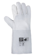 Pro-Fit® Schweißerhandschuh Kombi Rindleder, "Chrom", 35 cm